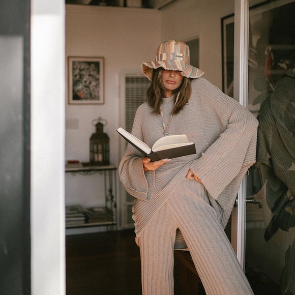 three dots knit jacket